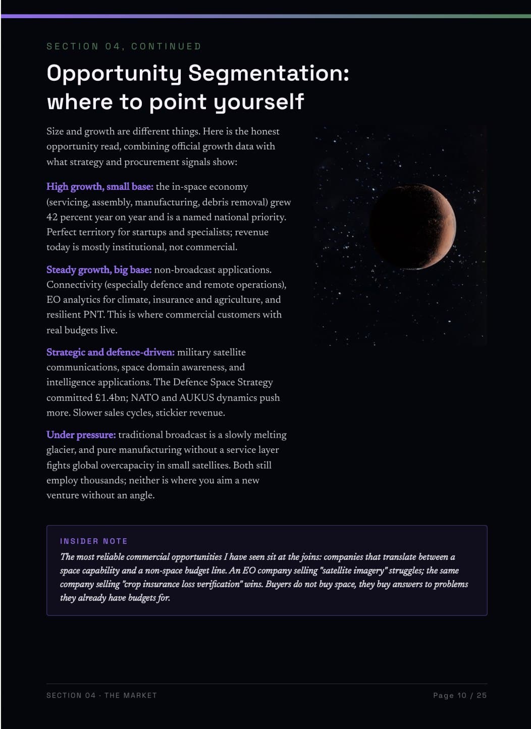 Where the real opportunity is, segment by segment